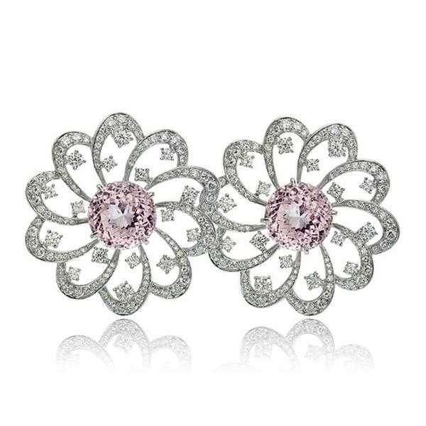 pink-kunzite-diamond-flower-earrings-high-end-jewelry-luxury-jewelry-hammerman-jewels