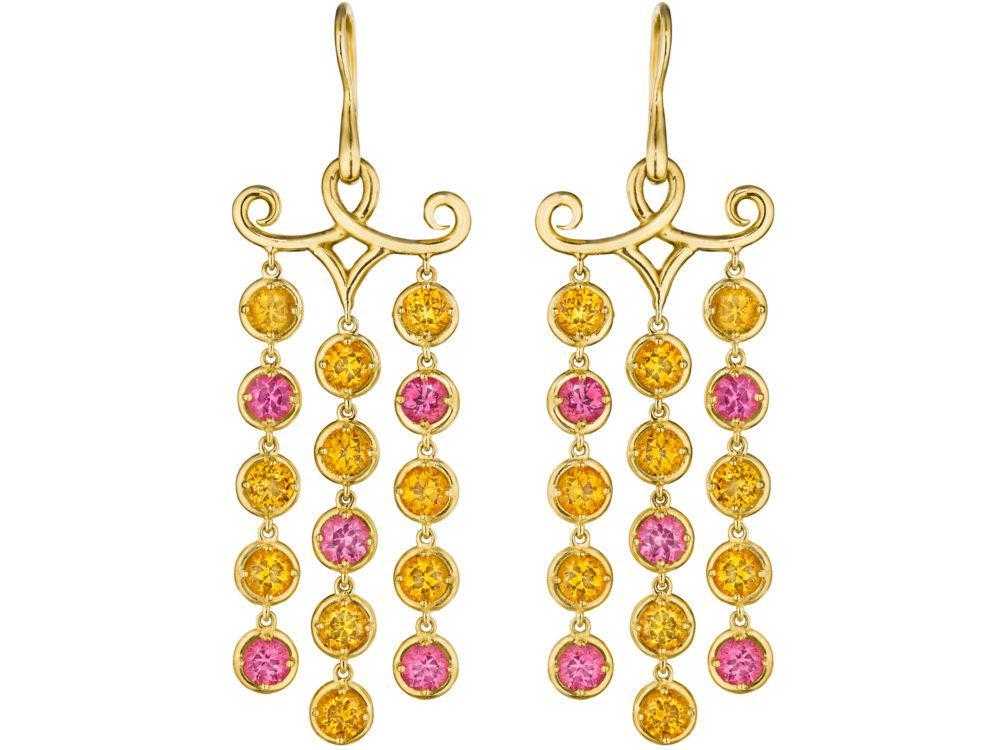 orange-pink-garnet-chandelier-earrings-high-end-jewelry-luxury-jewelry-hammerman-jewels
