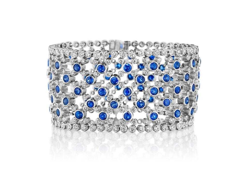 ceylon-sapphire-diamond-lace-bracelet-high-end-jewelry-luxury-jewelry-hammerman-jewels