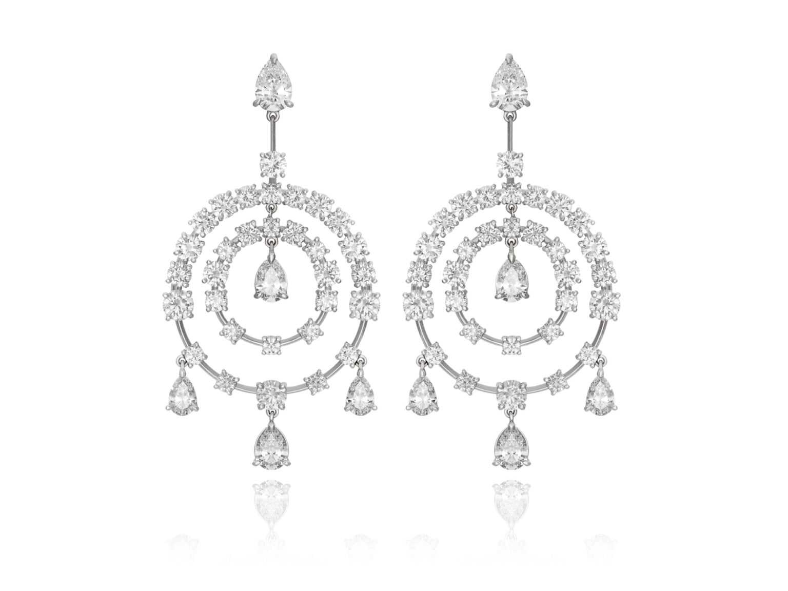 Fancy Diamond Chandelier Earrings Hammerman Jewels
