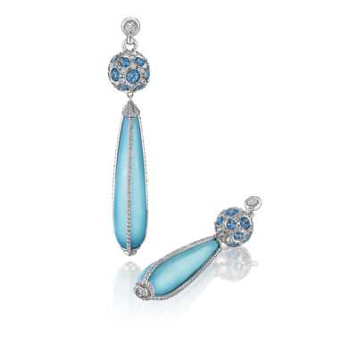 PERSIAN TURQUOISE BRIOLETTE EARRINGS - Hammerman Jewels