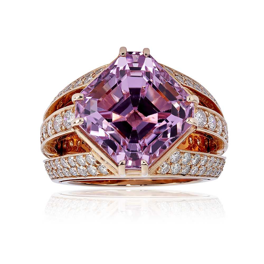 Asscher Cut Lab Grown Diamond Engagement Ring — Ouros Jewels